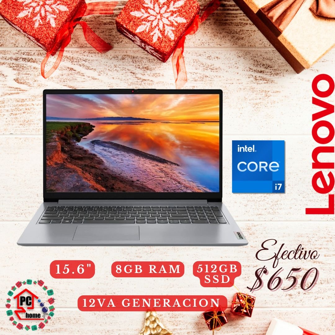 PORTATIL LENOVO INTEN CORE I7 12VA 8GB 512GB 15 6  IP3