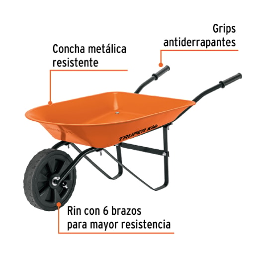 CARRETILLA PEQUEÑA P/JARDIN TRUPER