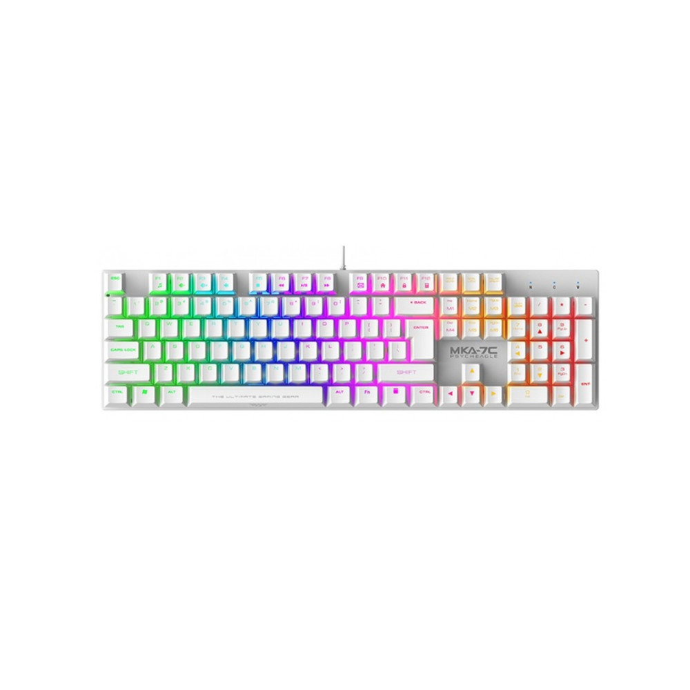 TECLADO ARMAGGEDDON MECANICO MKA 7C WHITE