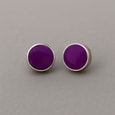 Aretes Botón Ágata
