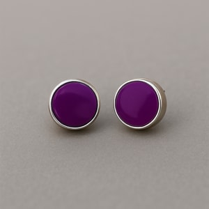 Aretes Botón Ágata