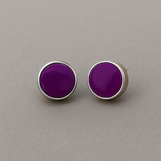 Aretes Botón Ágata