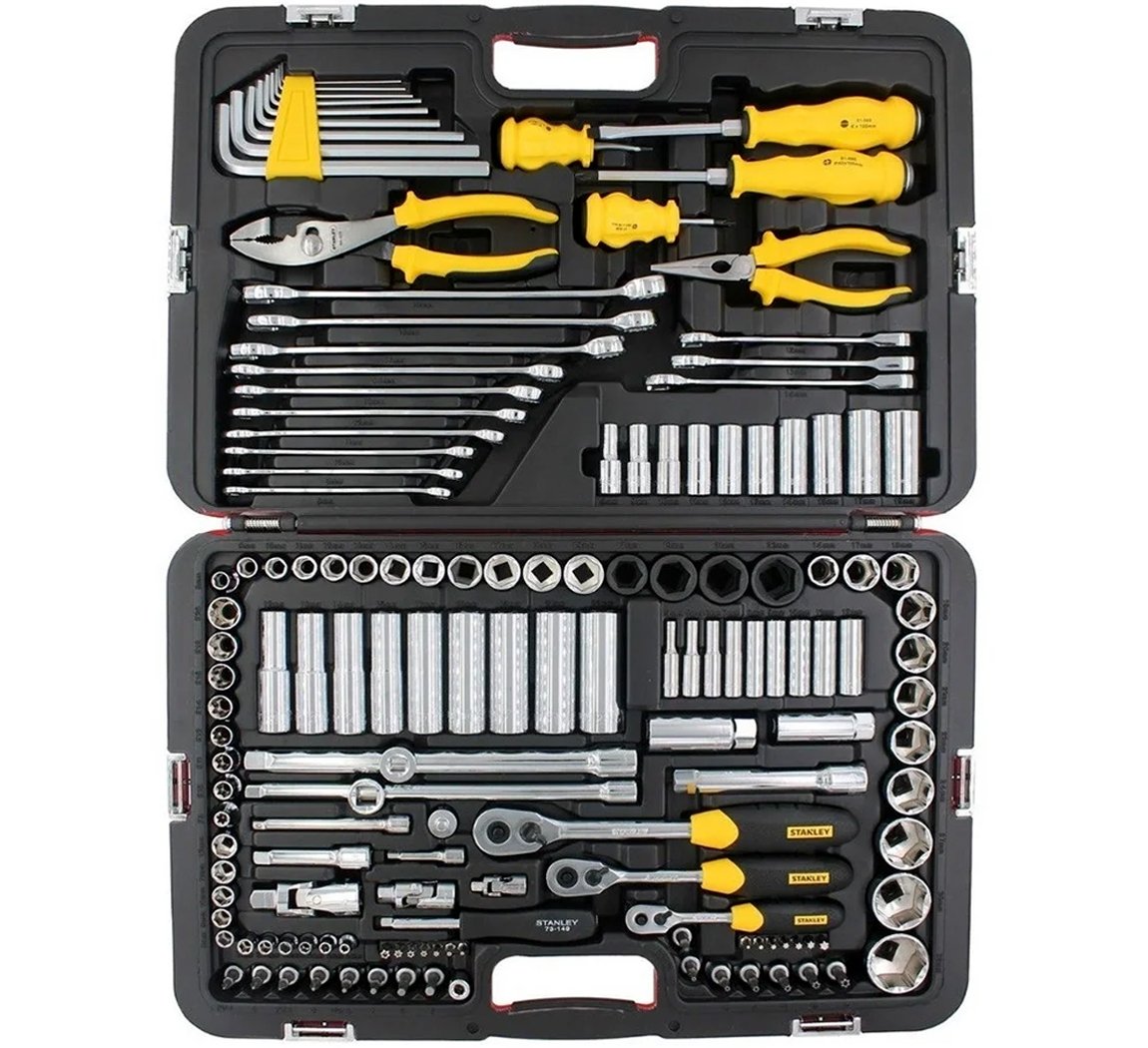 Stanley Racing Juego De Herramientas Mecánicas 150 Piezas