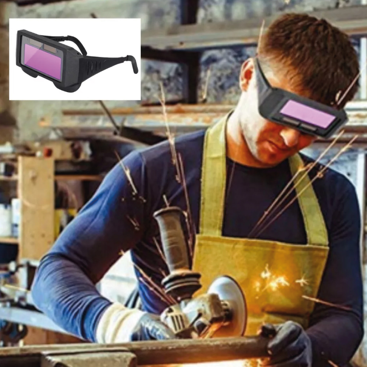 GAFAS SOLDADOR FOTOSENSIBLE DIN4-11 MODELO HB-WG-01