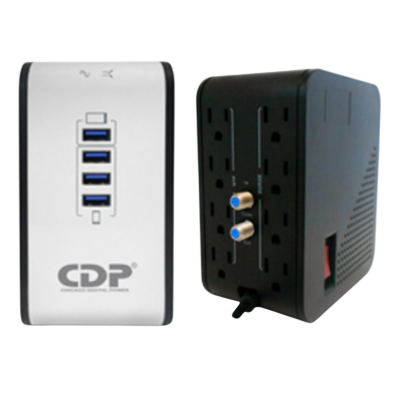 REGULADOR DE VOLTAJE CDP R2CU-AVR1008 1000VATIOS -500 WATTS PUERTO USB