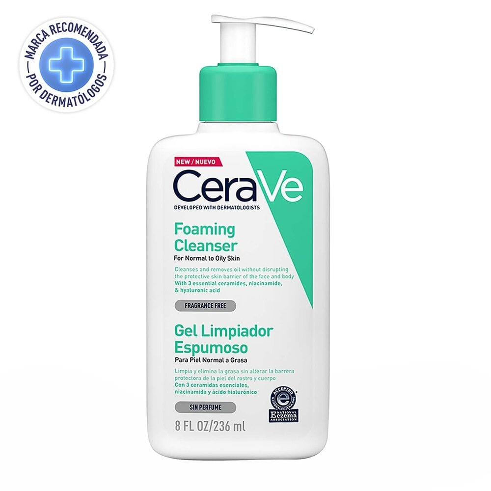 Cerave Gel Limpiador Espumoso Cara-Cuerpo 236 ml