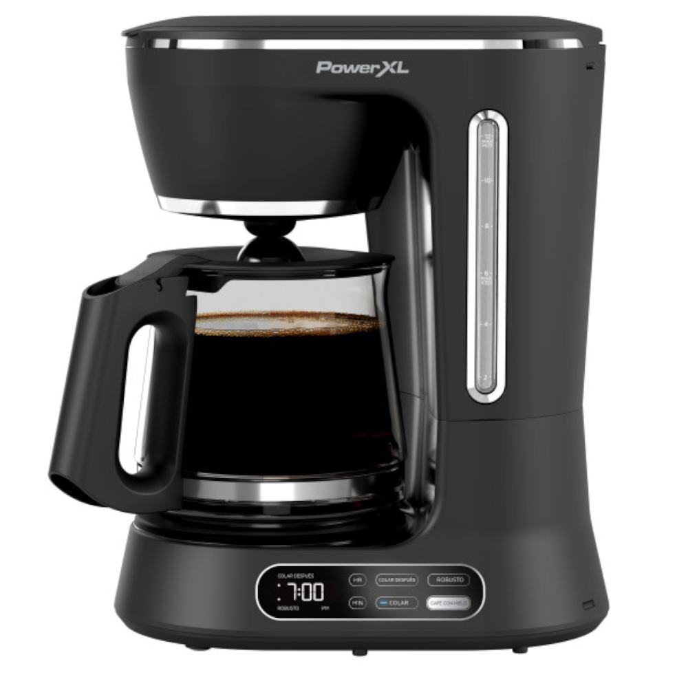 CAFETERA POWER XL PROGRAMABLE SIST  VORTEX CAFE HELADO JARRA VIDRIO 12TZ PANEL DIGITAL NEGRA