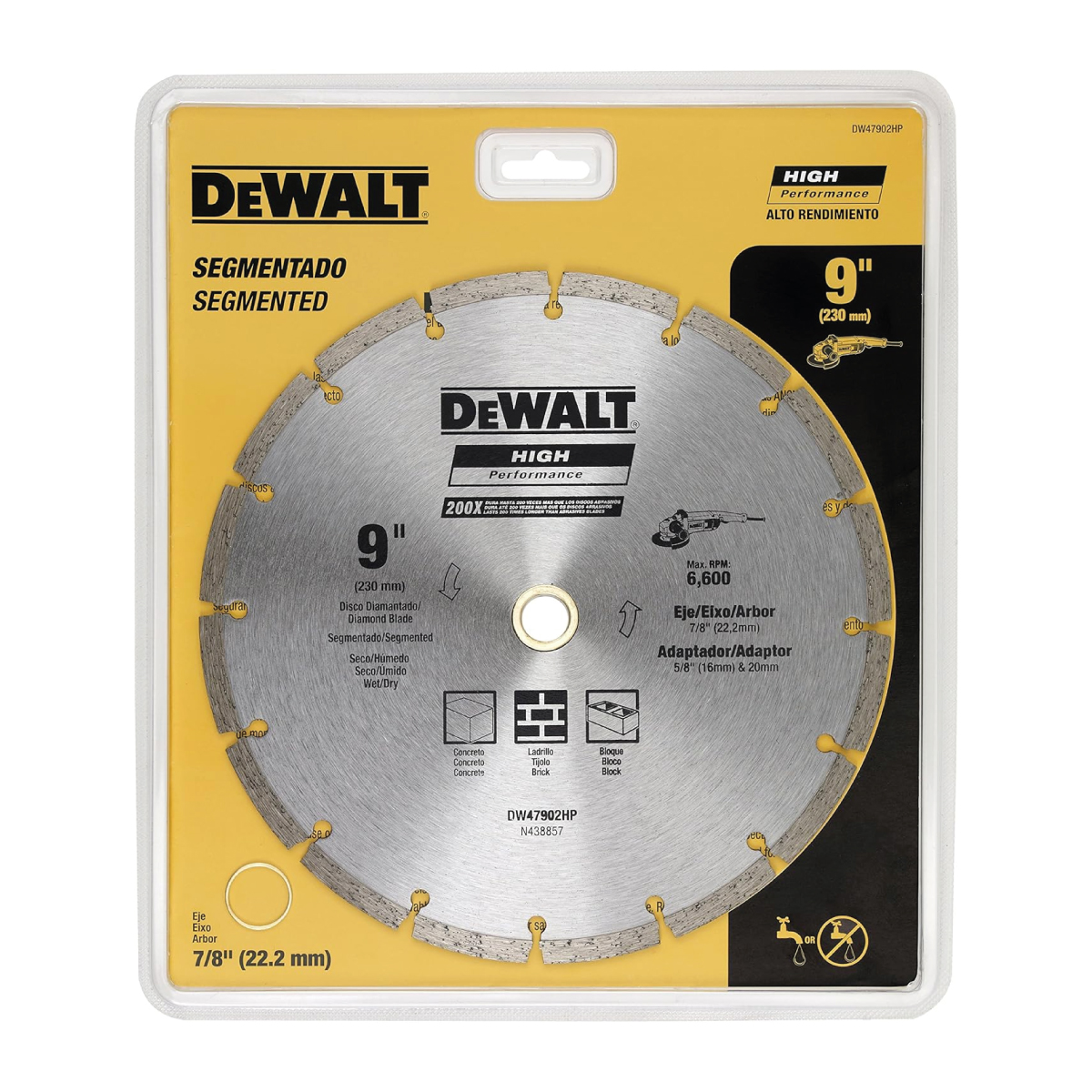 DISCO DIAMANTE SEG  9  DEWALT DW47902HP