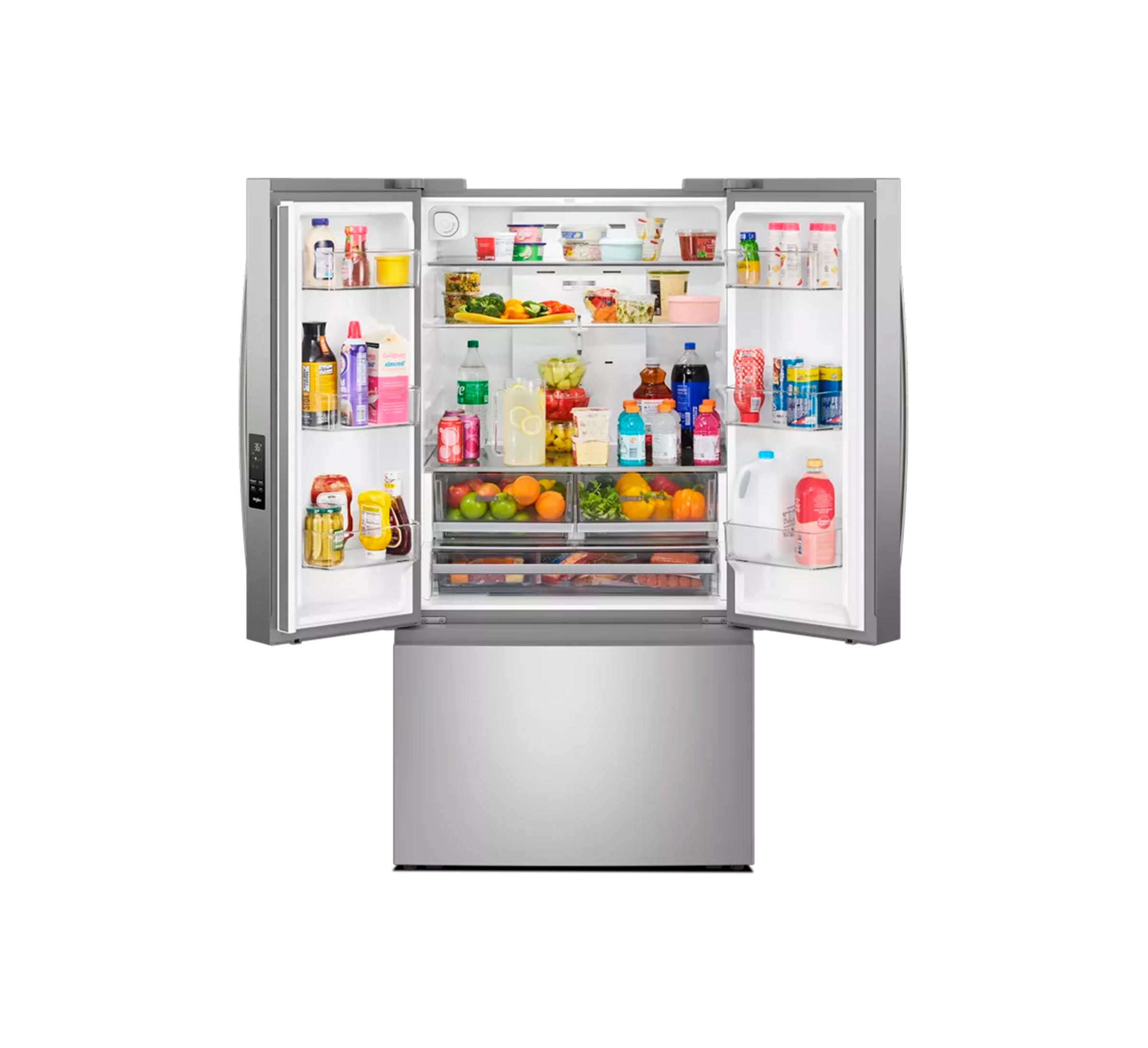 Whirlpool refrigeradora french door 3 puertas acero inox