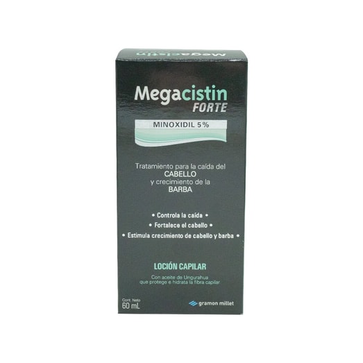 Megacistin Forte Loción Capilar 5% 60 ml