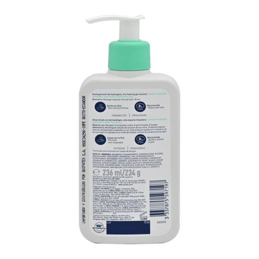 Cerave Gel Limpiador Espumoso Cara-Cuerpo 236 ml