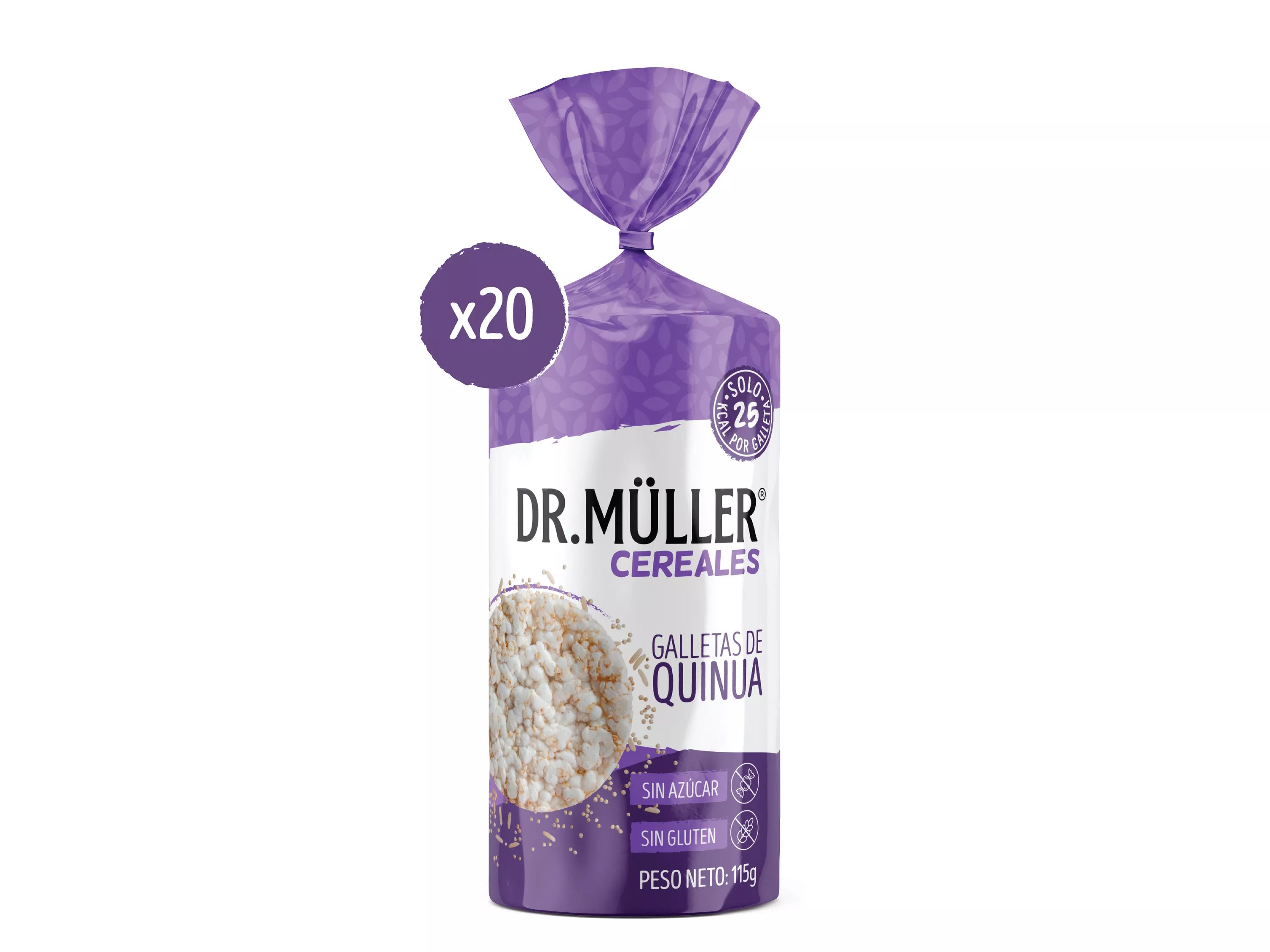 CAJA GALLETAS DE QUINUA Y ARROZ - 20 FUNDAS