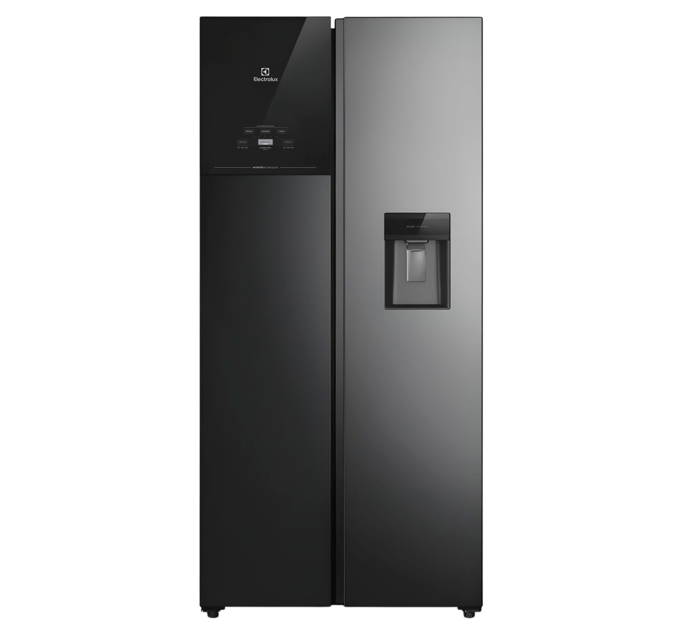 Electrolux Refrigerador No Frost Side by Side 430L AutoSense Black