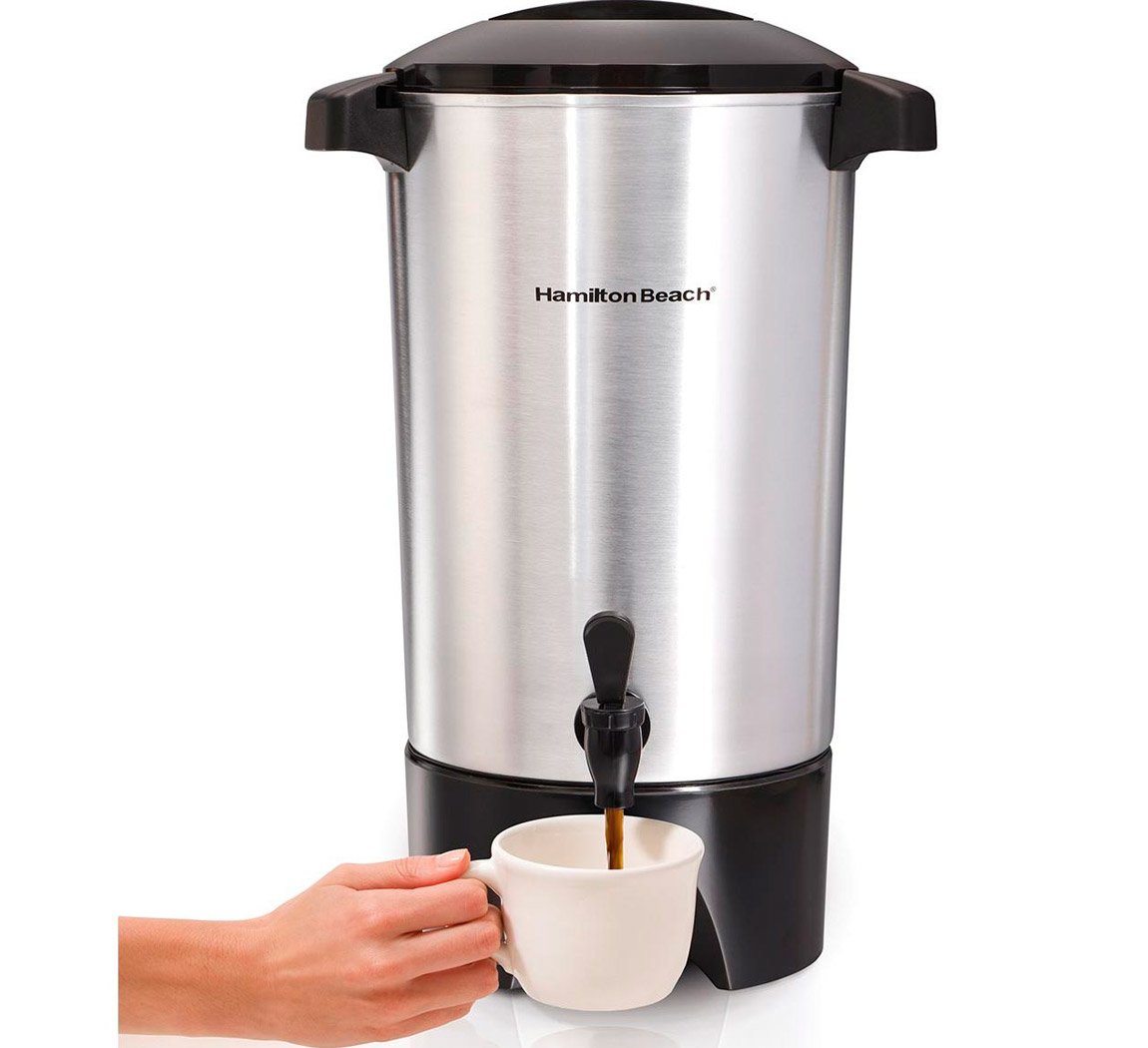 Hamilton Beach Cafetera 45 Tazas 5.6lt. Luz Indicadora