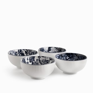 Tazón Jardín Índigo 15cm set x4