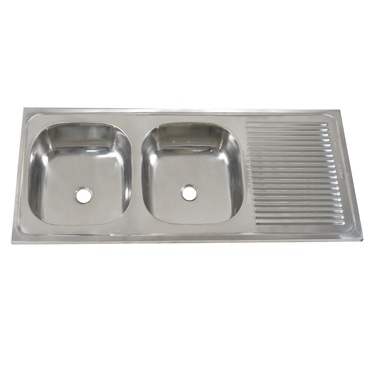 FREGADERO ACERO INOX. 2PZ. 120X50 PAOLO