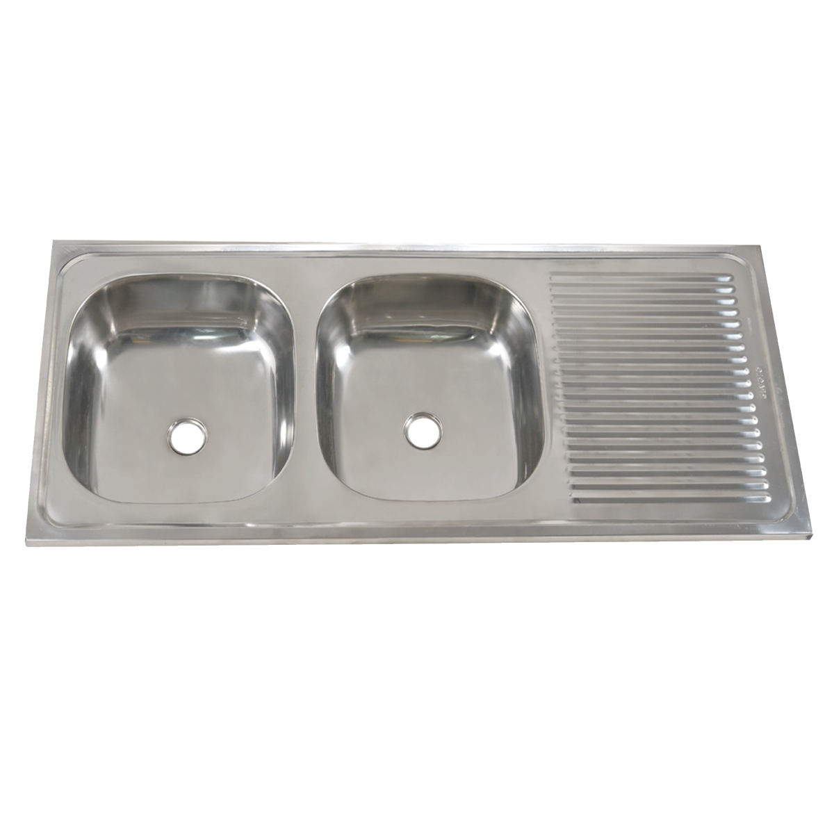 FREGADERO ACERO INOX  2PZ  120X50 PAOLO