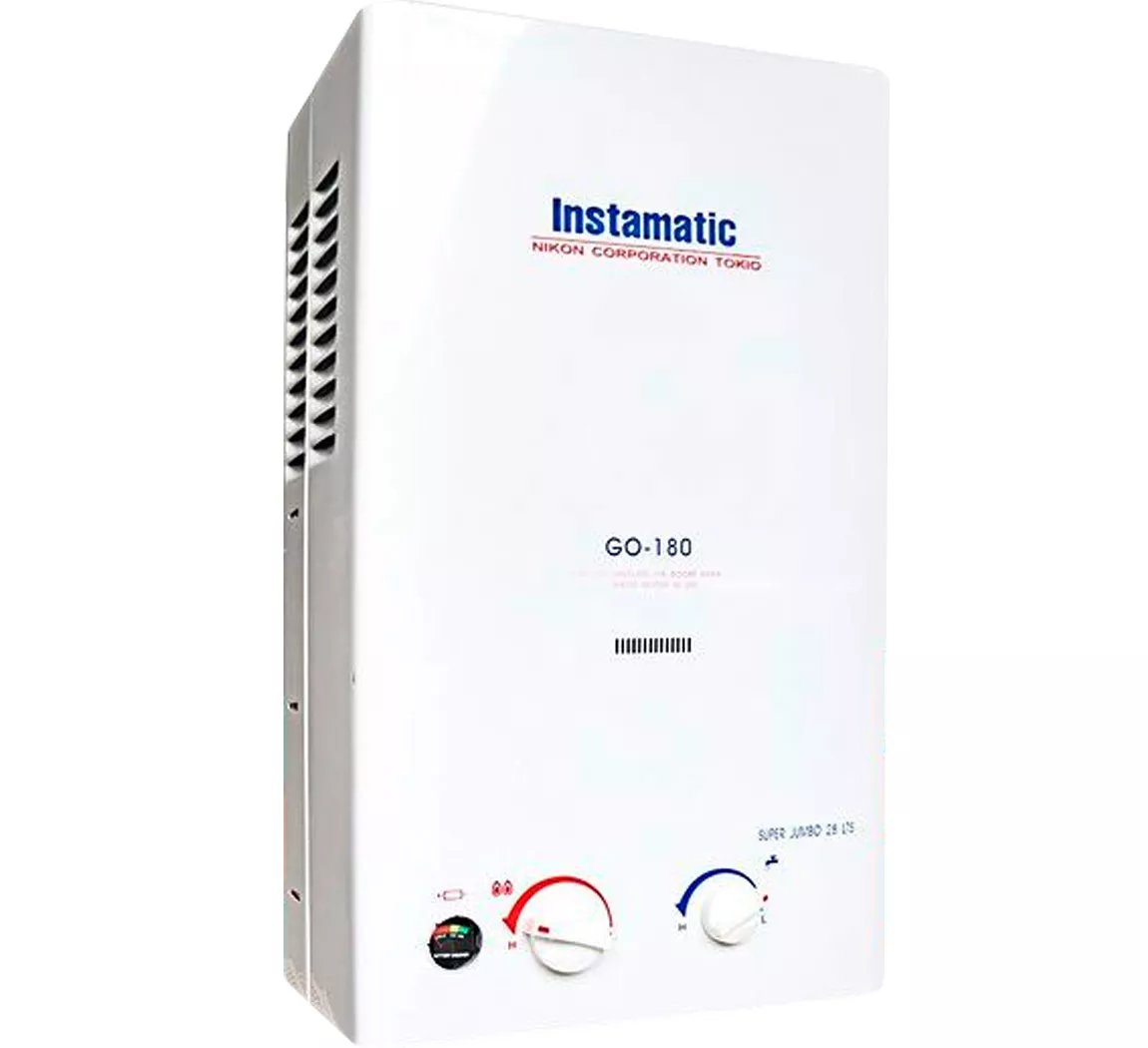Instamatic Calefón 28 Litros A Gas Regulador Calentamiento