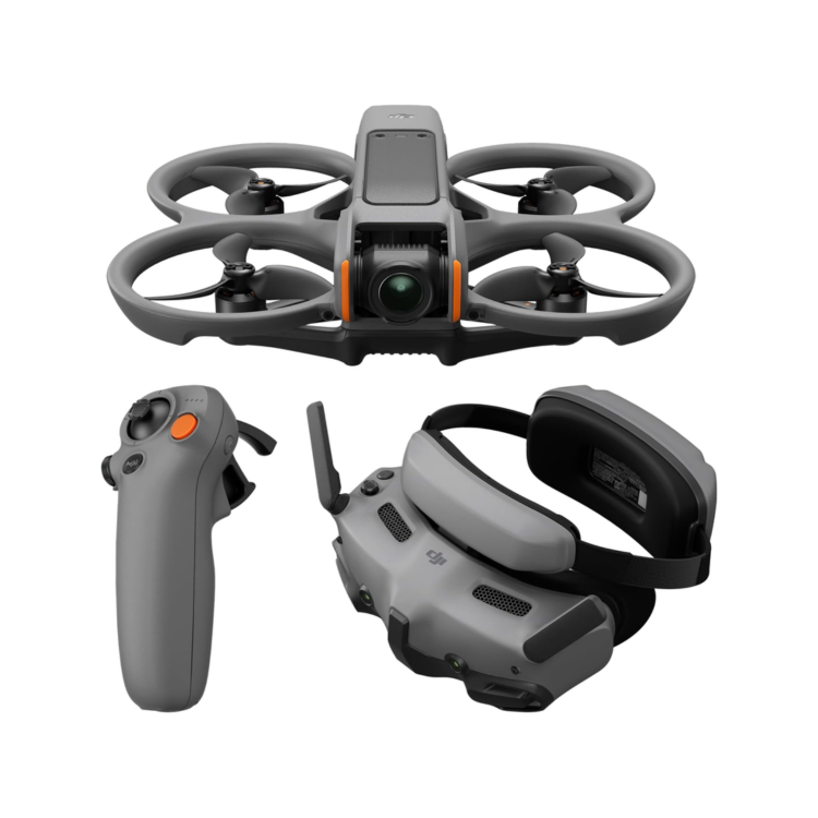 Product-Drone FPV DJI Avata 2 Fly More Combo (1 batería) 4K/60fps HDR, Goggles 3, RC Motion 3, 23 min de vuelo, 46 GB internos