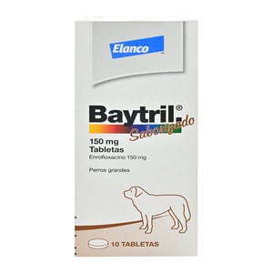 Baytril Antibiotico 10Tbs *150Mg 
