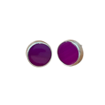 Aretes Botón Ágata