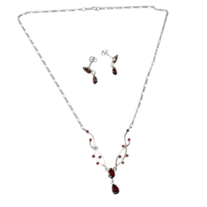 Juego Arete y Collar Enredadera