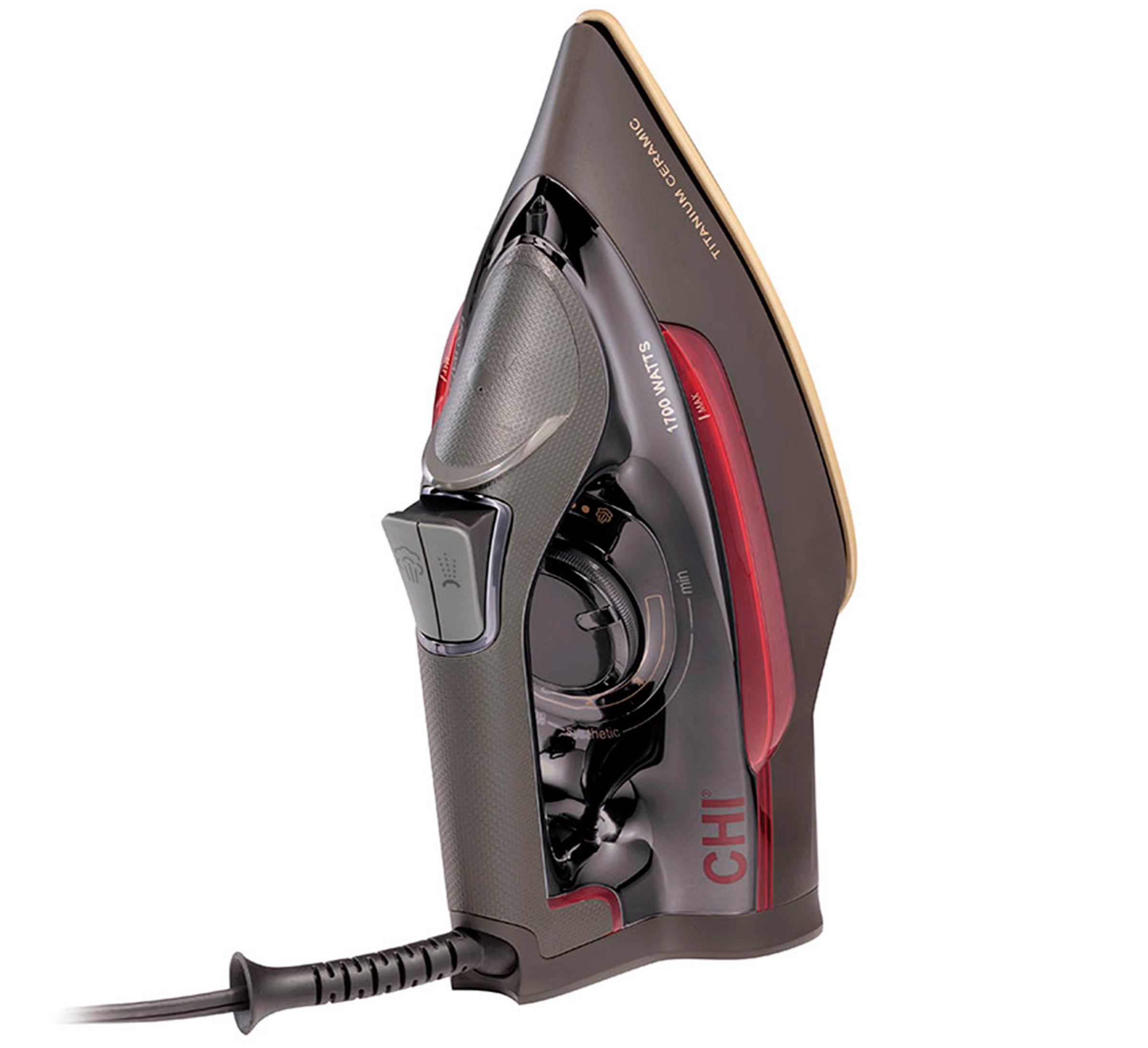 CHI Steam plancha de ropa a vapor profesional Negro