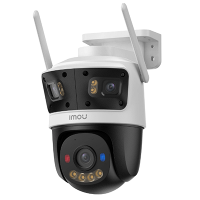 CAMARA DE SEGURIDAD IMOU CRUSIER TRIPLE LENTE PARA EXTERIOR 11MP SMART FULL COLOR WIFI AUDIO BIDIRECCIONAL IP66 SOPORTA MICRO SD 512GB