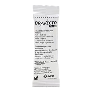 Bravecto Antiparasitario Plus 2.8-6.25Kg Gato *1