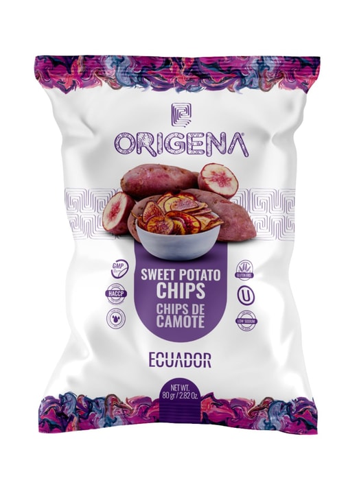 Origena – Natural Sweet Plantain Chips Bags of: 60