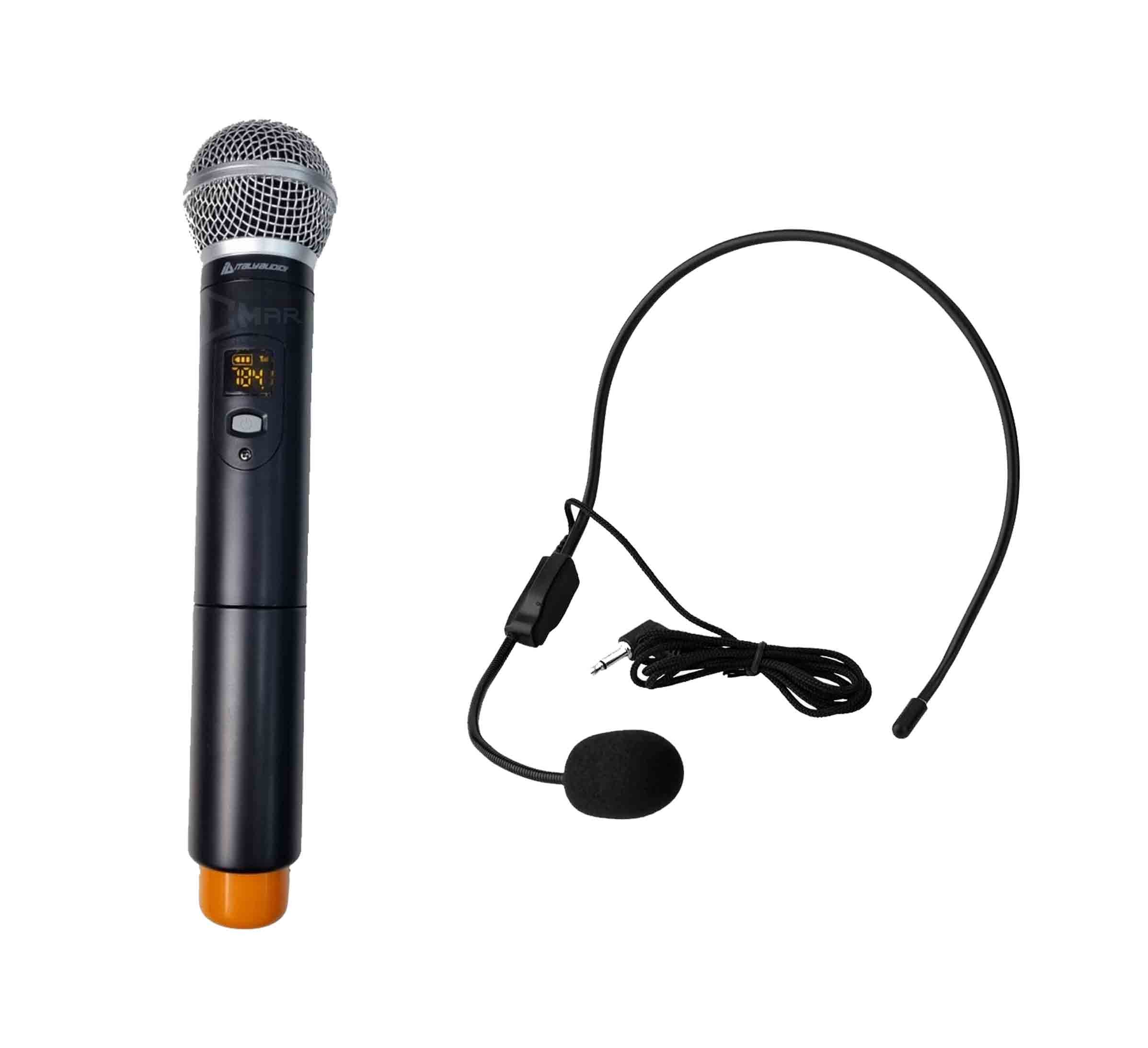 Italy audio sistema de micrófono mano y diadema