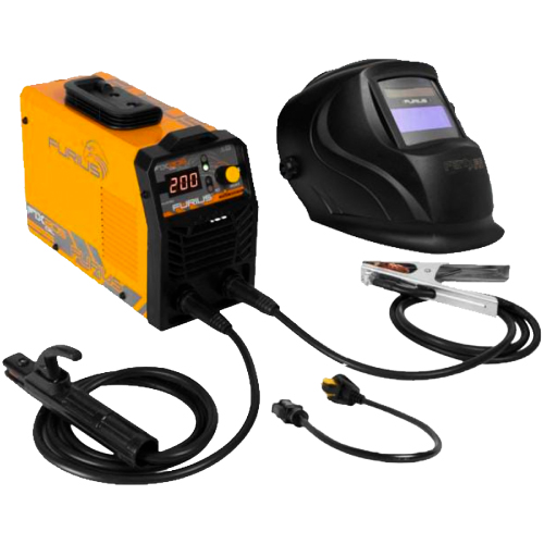 SOLDADORA INVERTER 200A 110/220V FURIUS FW205CEL+MASCARA FENIX FW33/067943468766