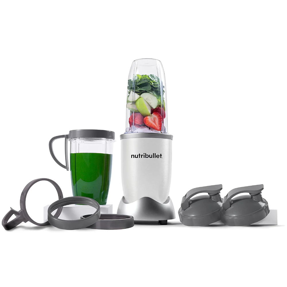 Licuadora Nutribullet 8Pcs 900W Jarra Plastico Color Blanco Mate