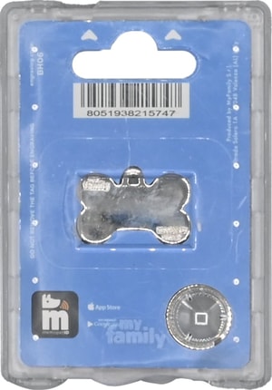 My Family Identificadores Placa Basic Handmade Hueso Perro Pequeño Azul 001 *1