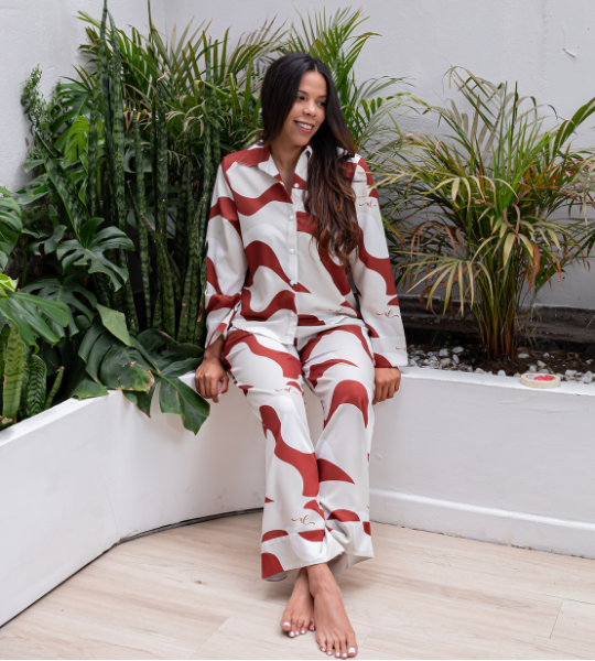 Set Camisero FLUIR café