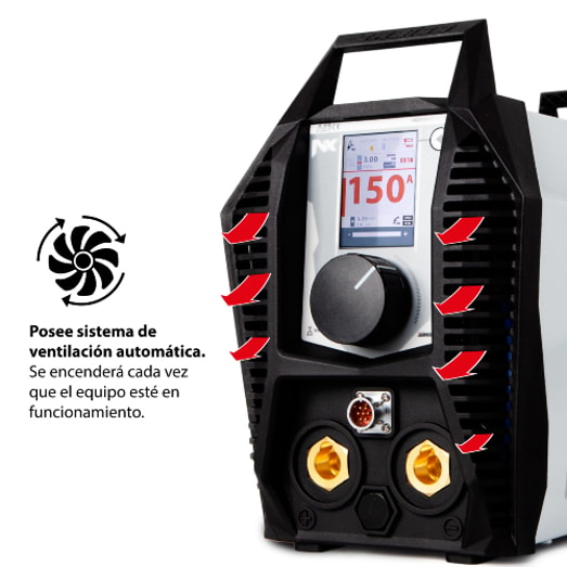 SOLDADORA INVERTER 150A 110/220V SWEISS SKYMAX A153N ULTRA CONNECT