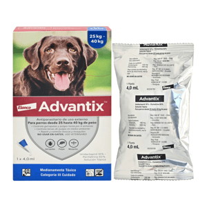 Advantix Antiparasitario +25Kg Para Perro *1