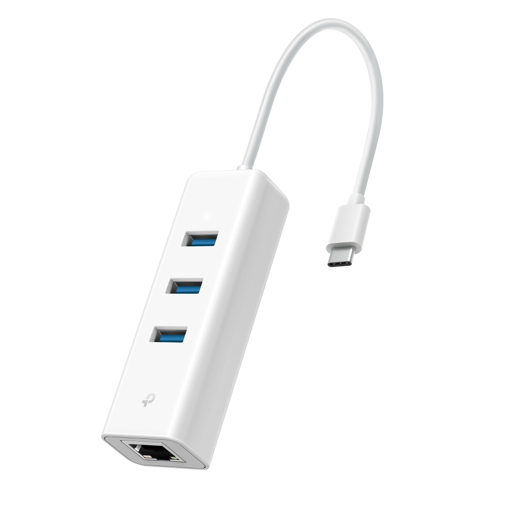 ADAPTADOR TP-LINK TPLINK USB-C 2 EN 1 HUB 3 PUERTOS USB 3.0 Y ADAPTADOR ETHERNET GIGABIT UE330C
