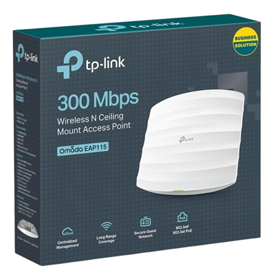 ACCESS POINT TP-LINK TPLINK OMADA EAP115 PARA INTERIOR INALAMBRICO DE 300MBPS MONTAJE EN TECHO