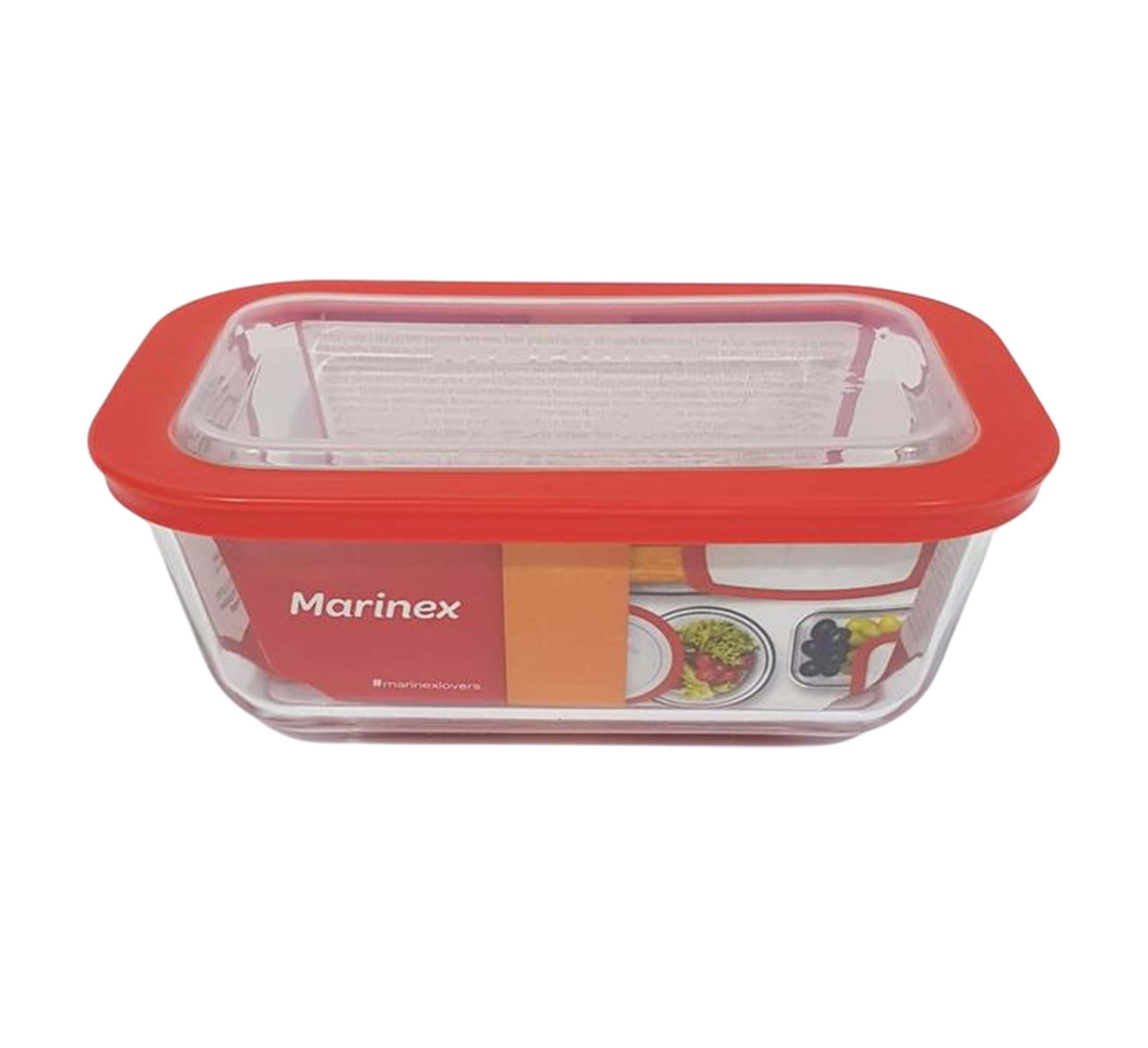 Marinex Fuente de Vidrio rectangular con tapa