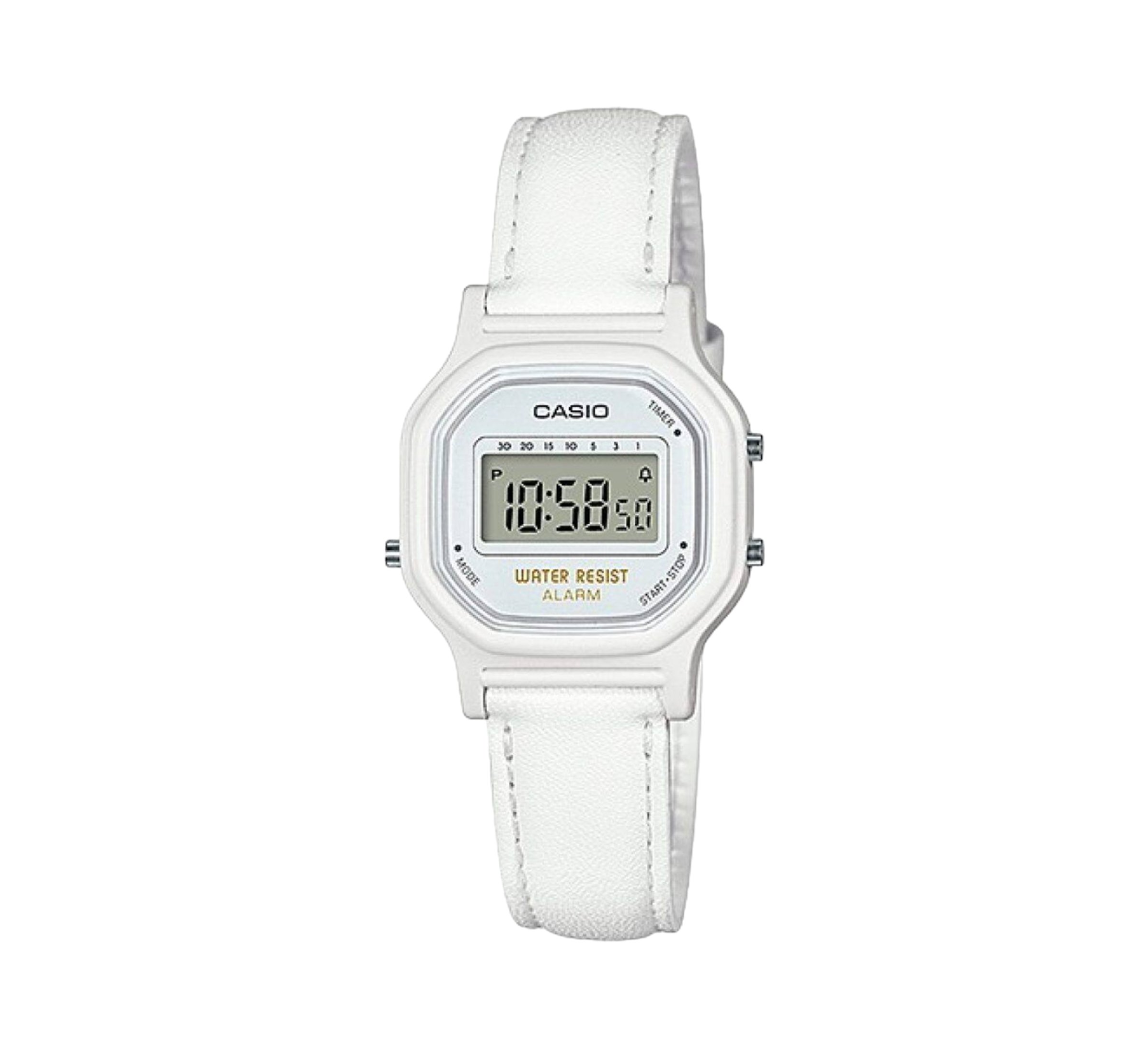 Casio Reloj Mujer Digital Blanco Con Blanco