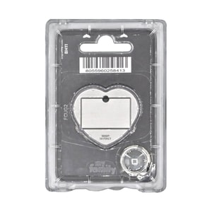 My Family Placa Basic Aluminio Corazon Grande Gris *1
