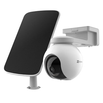 CAMARA DE SEGURIDAD IP EZVIZ HB8 RECARGABLE 2K-4MP PARA EXTERIOR ROBOTICA GIRA 360 IP65 WIFI 2.4GHZ CAPTACION SONIDO MICRO SD Y NUBE SEGUIMIENTO AUTOMATICO PANEL SOLAR
