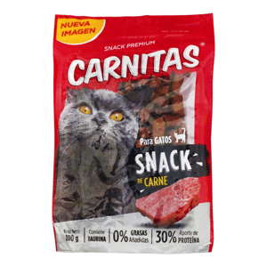 Mimma Snack Para Gatos Carnitas Sabor Carne *100G