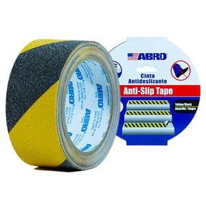 CINTA ANTI-DESLIZANTE 48MMX5YDS AMARILLA/NEGRA (4.57METROS) ABRO