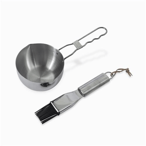 Salsero con brocha para bbq