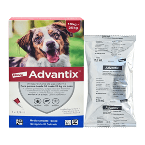 Advantix Antiparasitario 10 -25Kg Para Perro *1