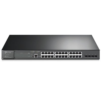 SWITCH TP-LINK TPLINK ADMINISTRABLE TL-SG3428MP 24 PUERTOS GIGABIT POE L2 4 RANURAS SFP 384W INTEGRACION OMADA PARA RACK