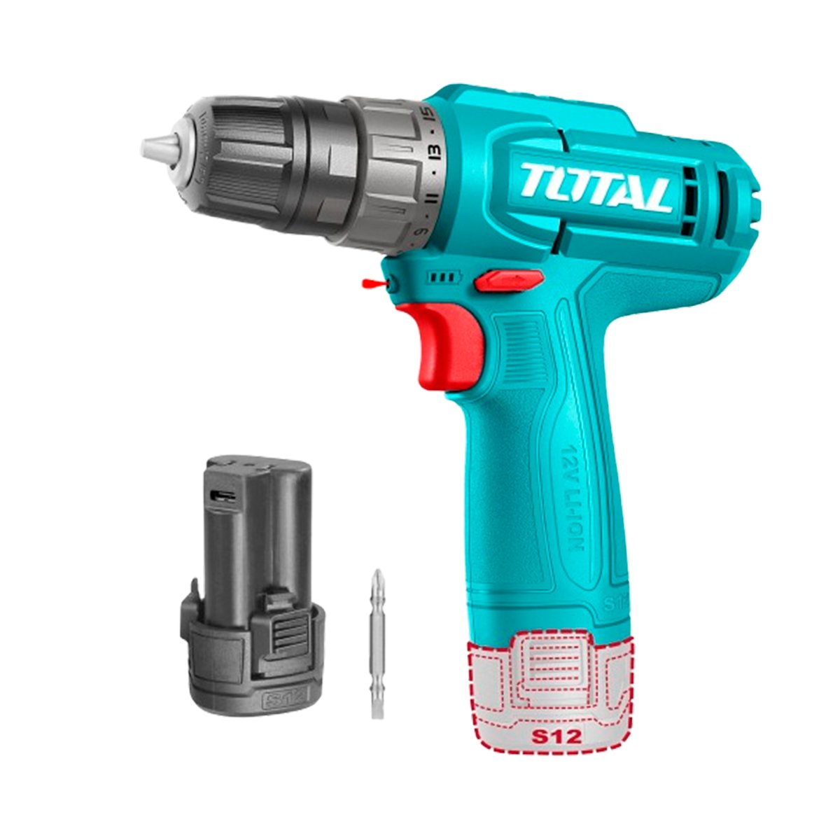 Total Atornillador Inalámbrico 12v