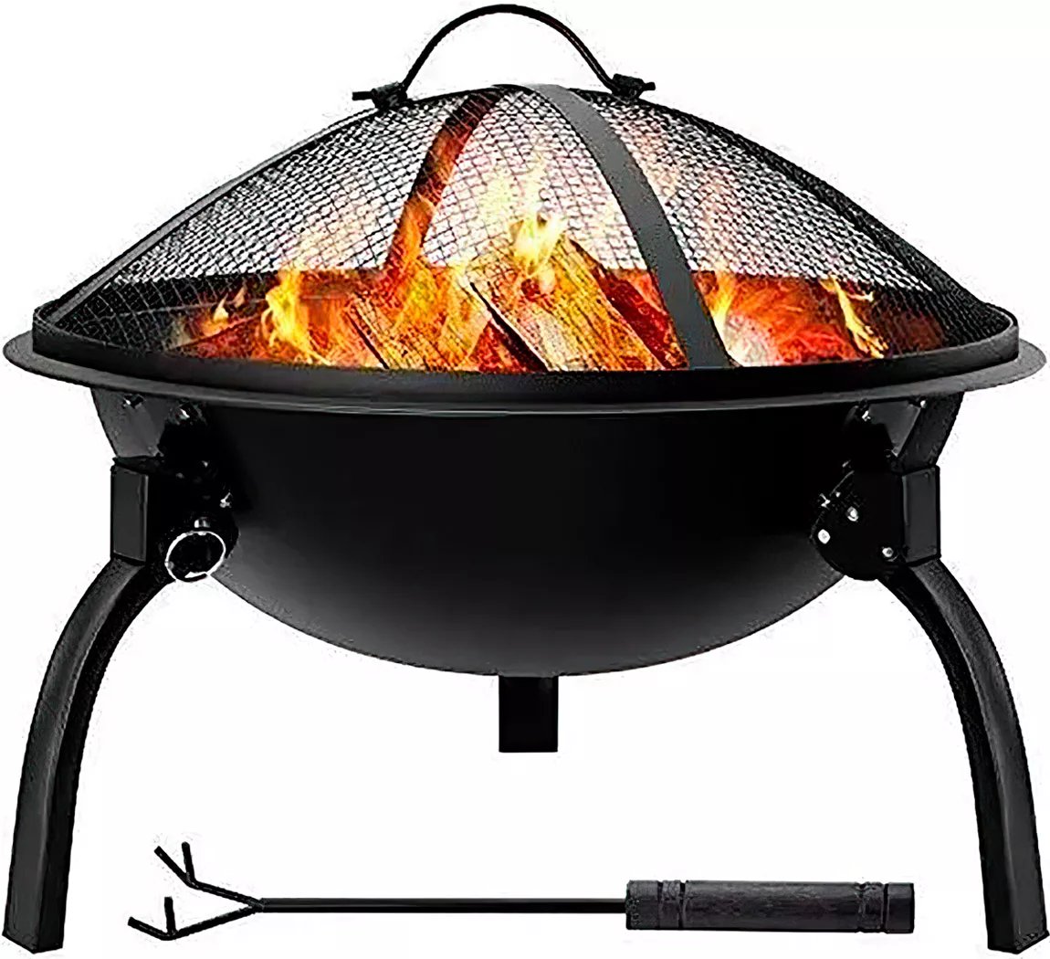 Home living Brasero Parrilla Asador Portátil Diámetro 50cm